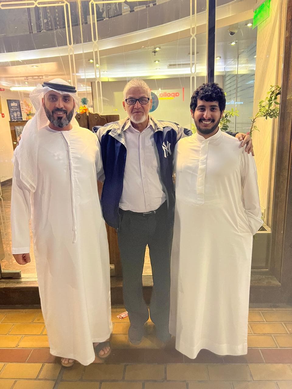 The founder, the partner, and Abdullah Muhammad Al-Suadi